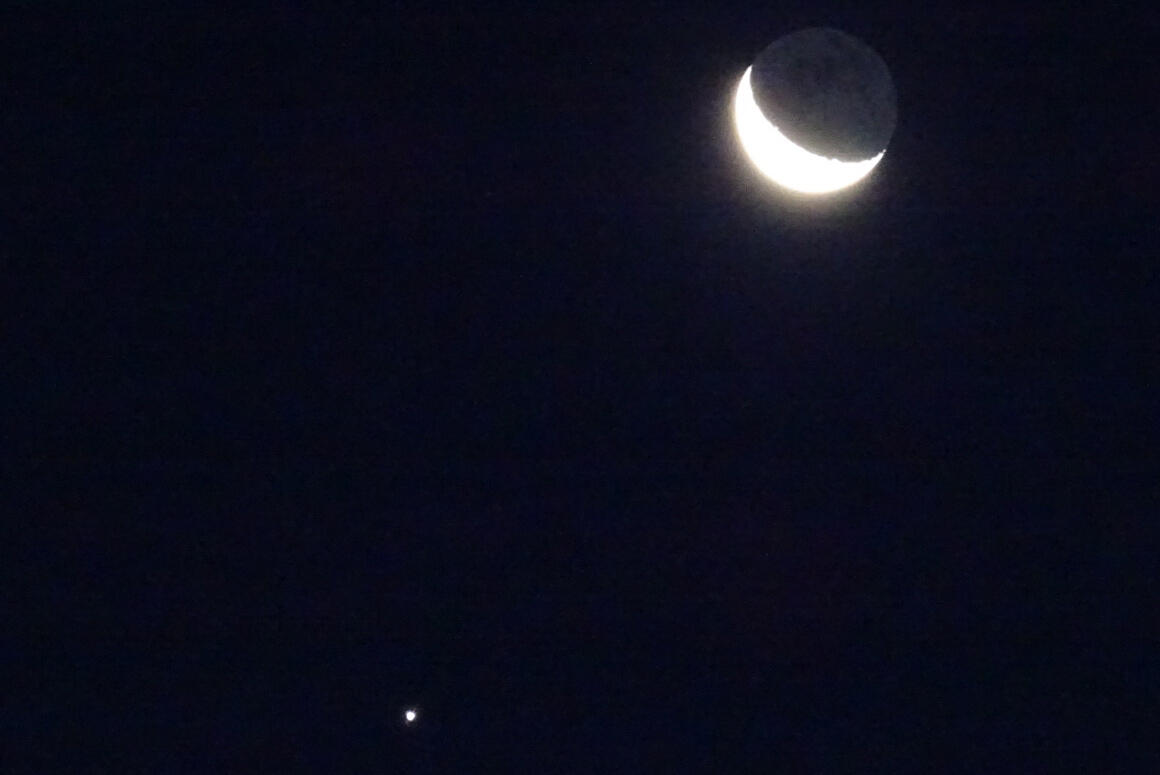 Mond mit Jupiter